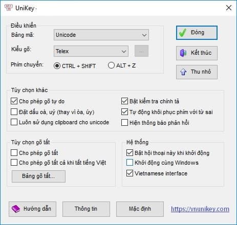 cách khởi động Unikey cùng với Windows 4